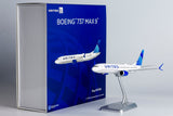 NG Models United Airlines Boeing 737 MAX 9 N37555(Blue Evolution livery; with metal stand) 1/200 Scale