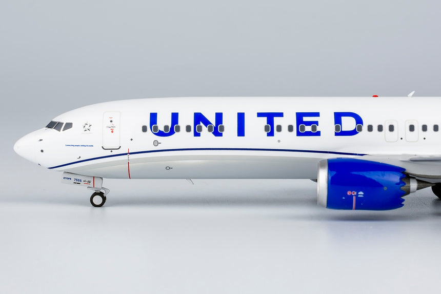 NG Models United Airlines Boeing 737 MAX 9 N37555(Blue Evolution livery; with metal stand) 1/200 Scale