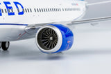 NG Models United Airlines Boeing 737 MAX 9 N37555(Blue Evolution livery; with metal stand) 1/200 Scale