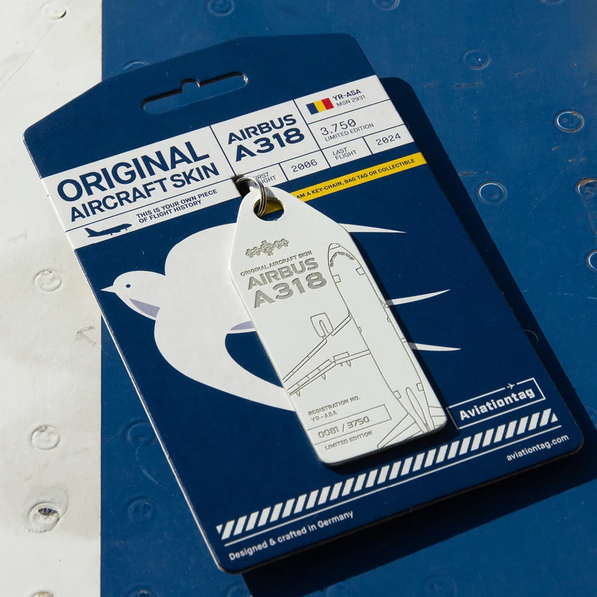 AviationTag Tarom Airbus A318 - YR-ASA White