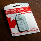 AviationTag Air Canada Airbus A319 - C-GBIK Turquoise