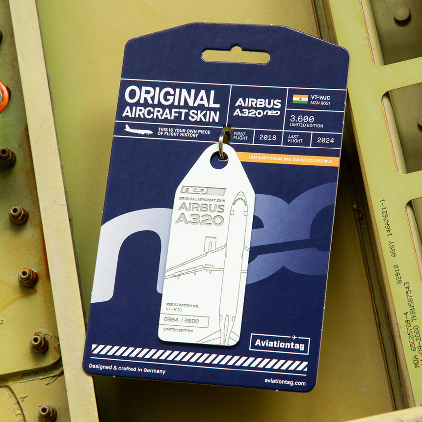 AviationTag Go Air Airbus A320neo - VT-WJC White