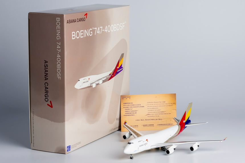NG Models Asiana Cargo Boeing B747-400BDSF HL7620 Lite Edition 1/400 Scale