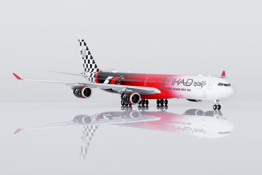 HX Models Etihad Airways Airbus A340-642 A6-EHJ "Abu Dhabi GP 2016" Flaps-Down 1/400 Scale