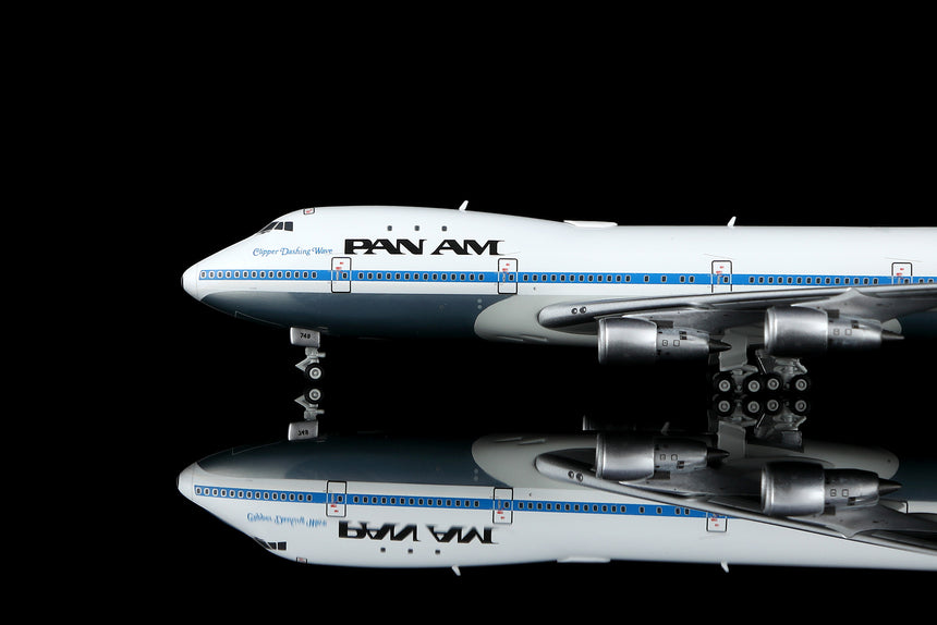 HX Models Pan Am Boeing 747-100 "Clipper Dashing Wave" N749PA 1/400 Aircraft Scale Model
