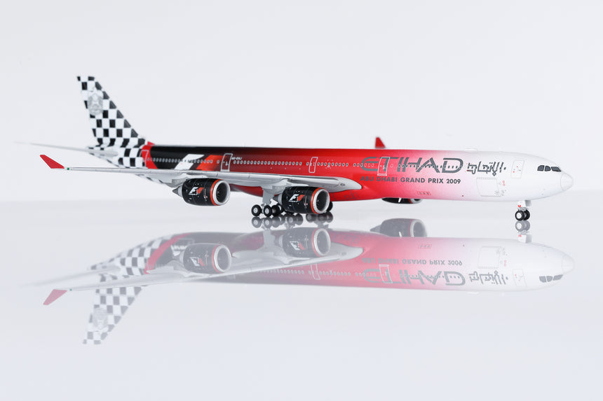 HX Models Etihad Airways Airbus A340-642 A6-EHJ "Abu Dhabi GP 2009" Flaps-Down 1/400 Scale