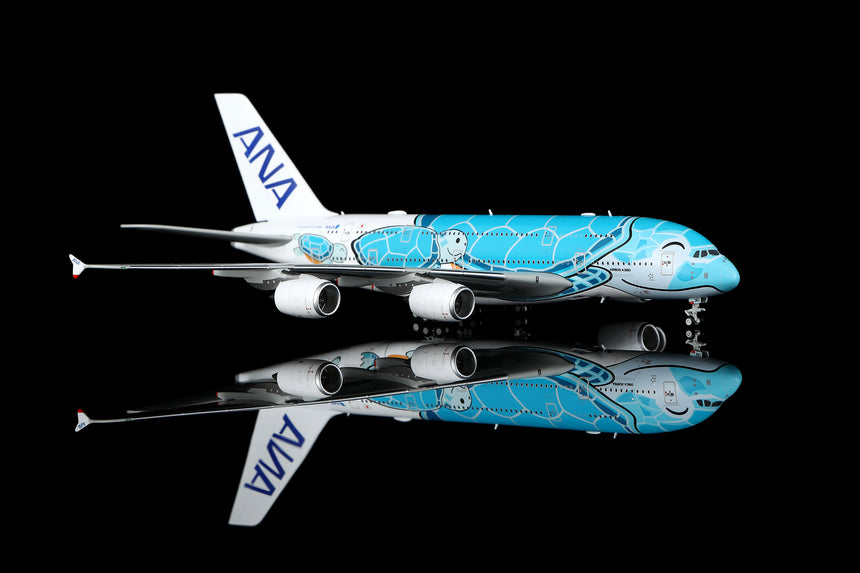 HX Models ANA Airbus A380 "Flaps Down" "Flying Honu-Lani (Green Turtle)" JA382A 1/400 Aircraft Scale Model