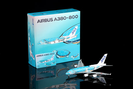 HX Models ANA Airbus A380 "Flaps Down" "Flying Honu-Lani (Green Turtle)" JA382A 1/400 Aircraft Scale Model