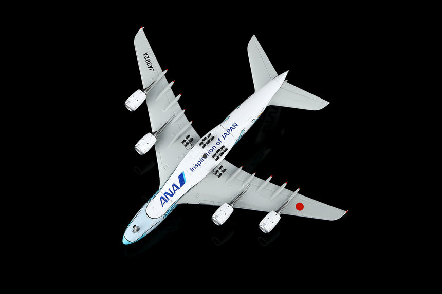 HX Models ANA Airbus A380 "Flaps Down" "Flying Honu-Lani (Green Turtle)" JA382A 1/400 Aircraft Scale Model