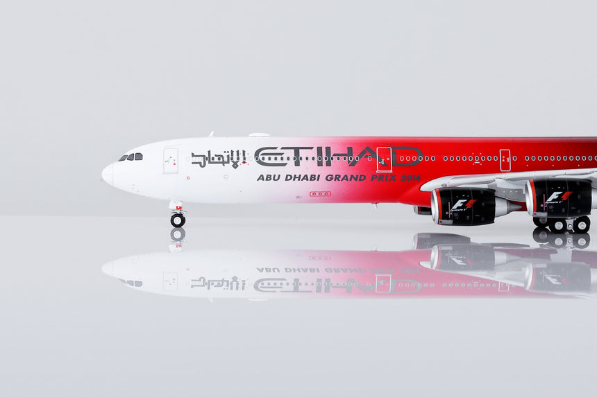 HX Models Etihad Airways Airbus A340-642 A6-EHJ "Abu Dhabi GP 2014" Flaps-Down 1/400 Scale