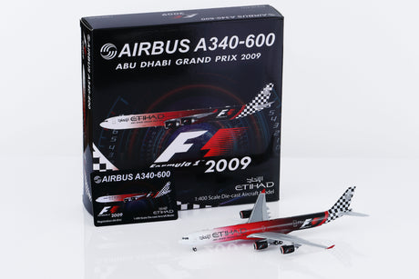 HX Models Etihad Airways Airbus A340-642 A6-EHJ "Abu Dhabi GP 2009" Flaps-Down 1/400 Scale