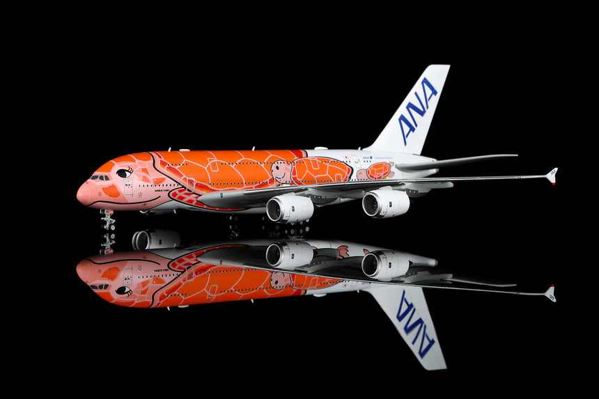 HX Models ANA Airbus A380 "Flying Honu-Lani (Orange Turtle)" JA383A 1/400 Aircraft Scale Model