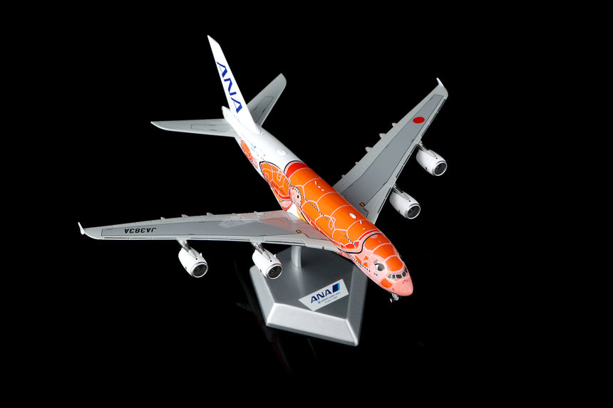 HX Models ANA Airbus A380 "Flying Honu-Lani (Orange Turtle)" JA383A 1/400 Aircraft Scale Model