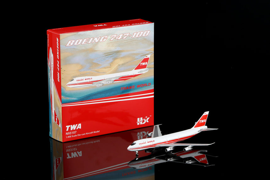 HX Models Trans World Airlines Boeing 747-100 N93107 1/400 Aircraft Scale Model