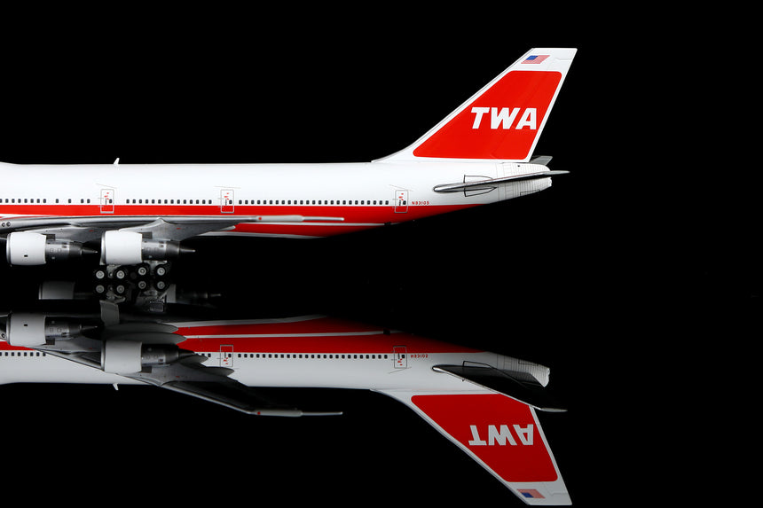 HX Models Trans World Airlines Boeing 747-100 N93105 1/400 Aircraft Scale Model