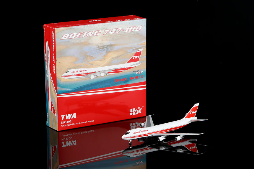 HX Models Trans World Airlines Boeing 747-100 N93105 1/400 Aircraft Scale Model