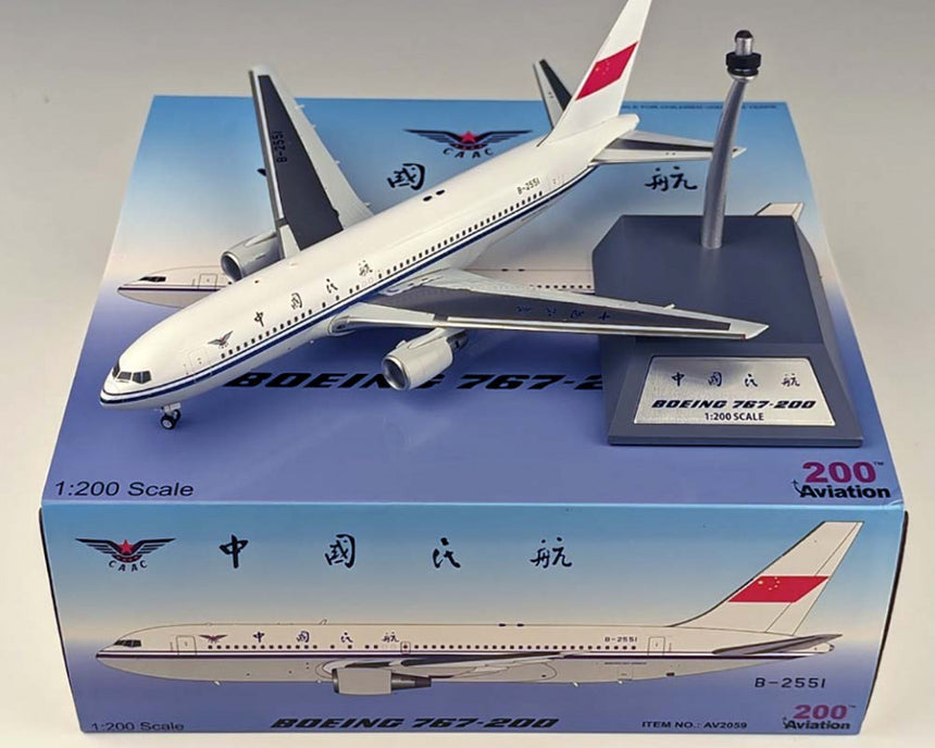 Aviation200 Civil Aviation Administration of China (CAAC) Boeing 767-2J6(ER) B-2551 1/200 Scale