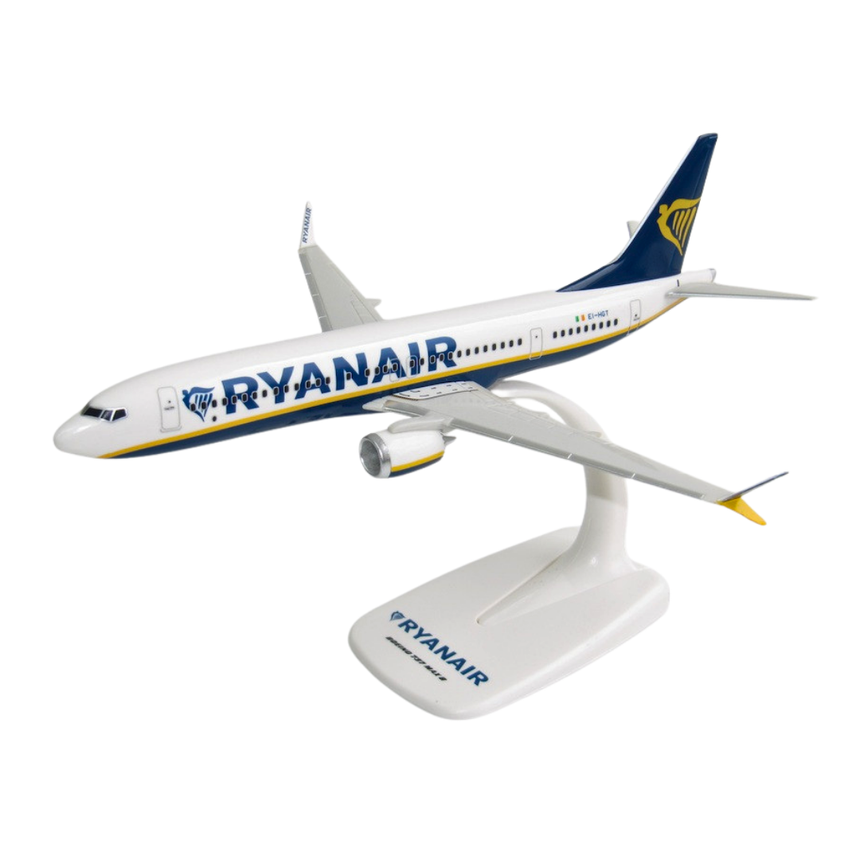 PPC Models Ryanair Boeing 737 MAX Snap-Fit Model Plane 1/200 Aircraft Scale Model