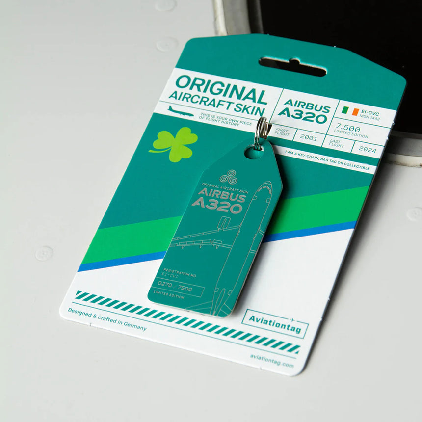 AviationTag Aer Lingus Airbus A320 - EI-CVC Green