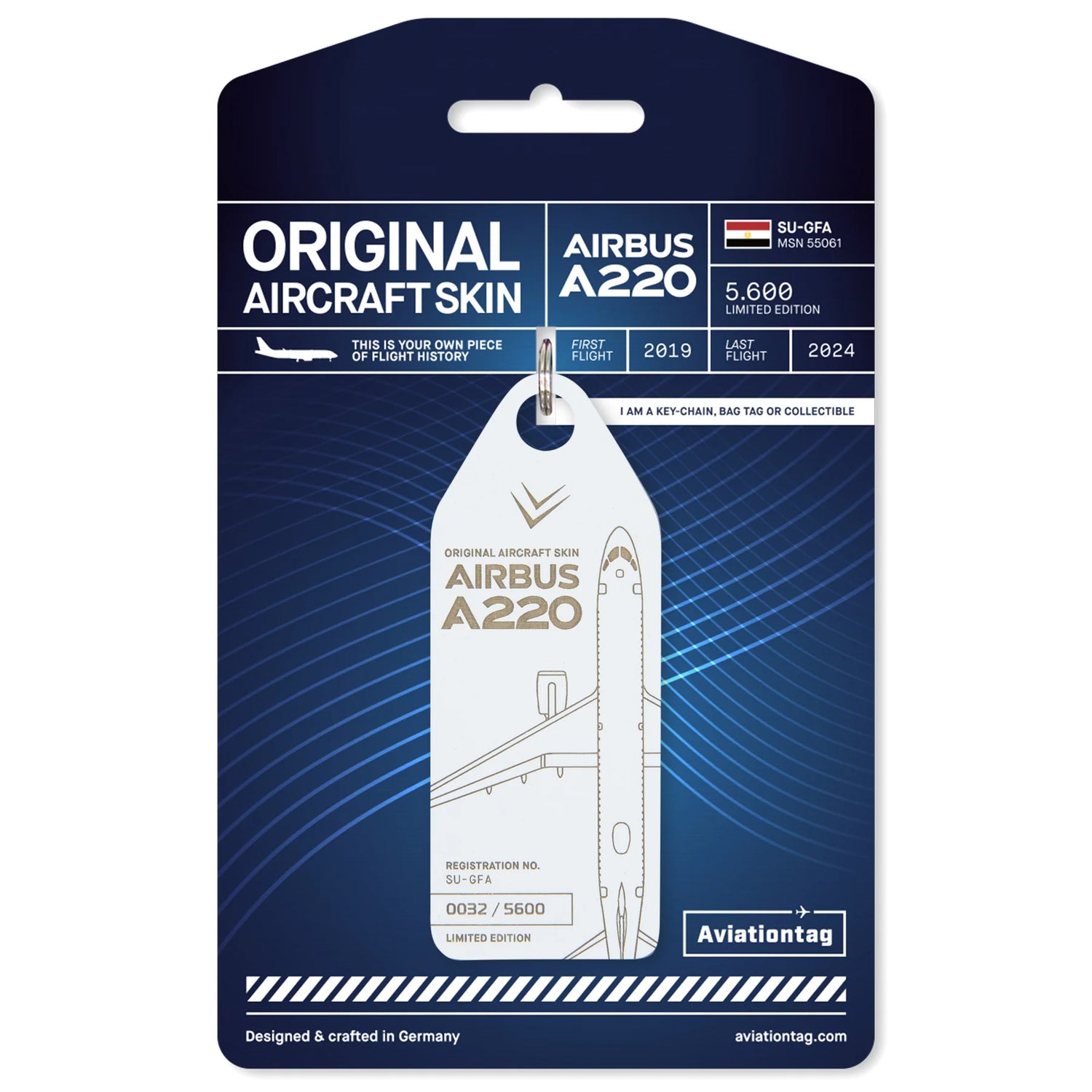 AviationTag EgyptAir Airbus A220 - SU-GFA White
