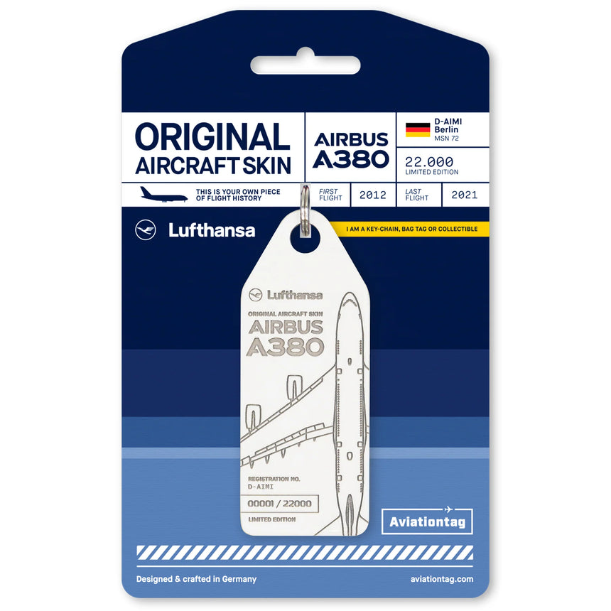 AviationTag Lufthansa Airbus A380 - D-AIMI