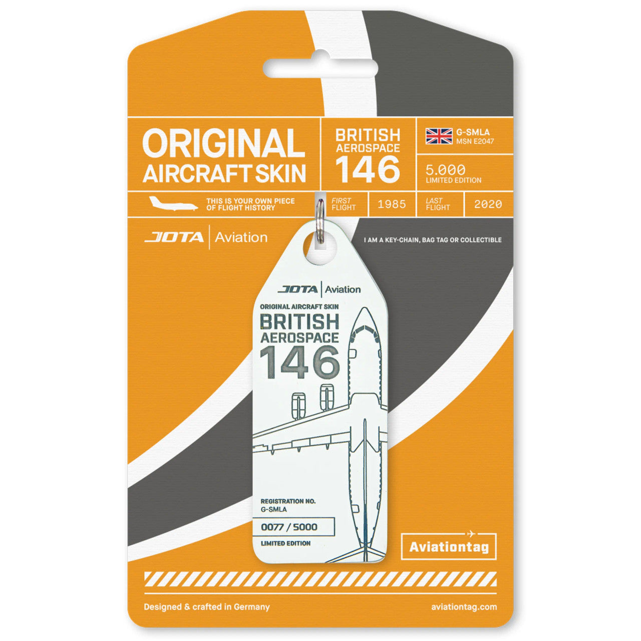 AviationTag Jota Aviation BAe 146 - G-SMLA White