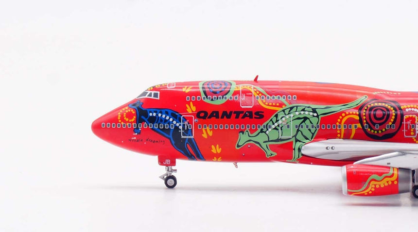 HX Models Qantas B747-400 "Wunala Dreaming" VH-OJB 1/400 Aircraft Scale Model