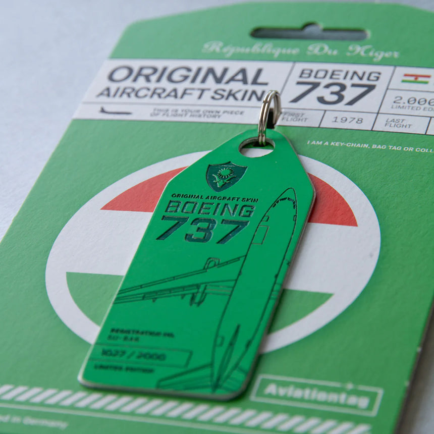 AviationTag Niger Airlines Boeing 737-200 - 5U-BA Green