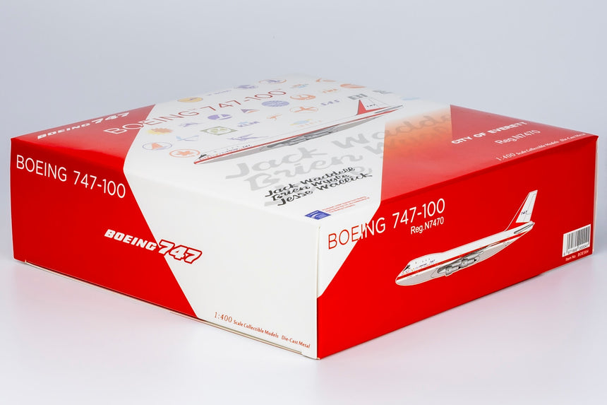 NG Models Boeing Company named "CITY OF EVERETT" Boeing B747-100 N7470 Lite Edition 1/400 Scale