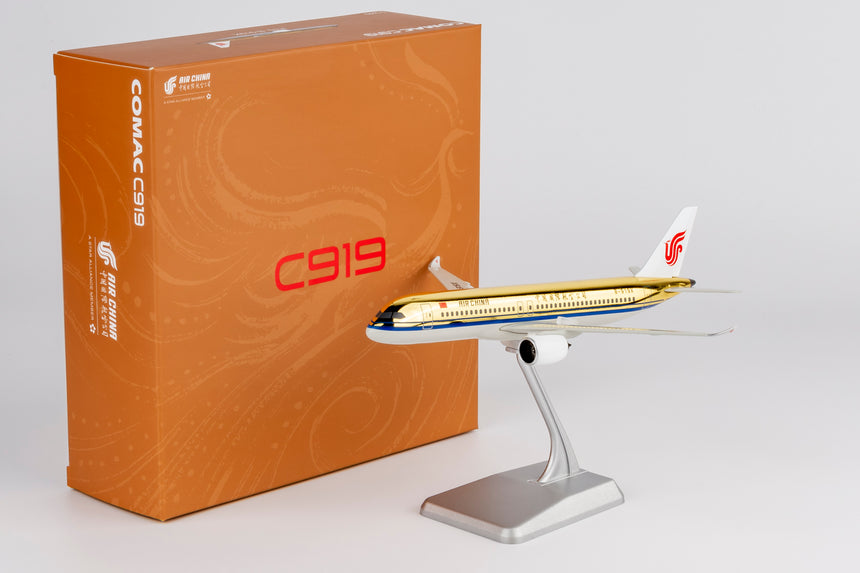 NG Models Air China (with Golden Fuselage; without Gears) COMAC C919 B-919X Lite Edition 1/240 Scale