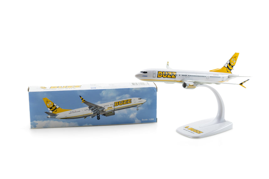 BUZZ Boeing 737 Max8 SP-RZA 1/200 20cm - Snap-fit Aircraft Scale Model