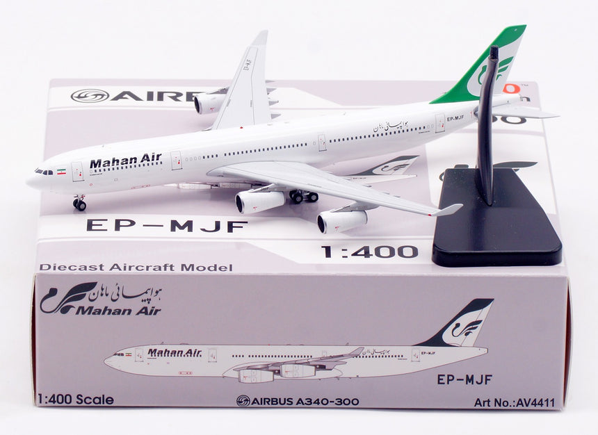 Aviation400 Mahan Air Airbus A340-313 EP-MJF 1/400 Aircraft Scale Model