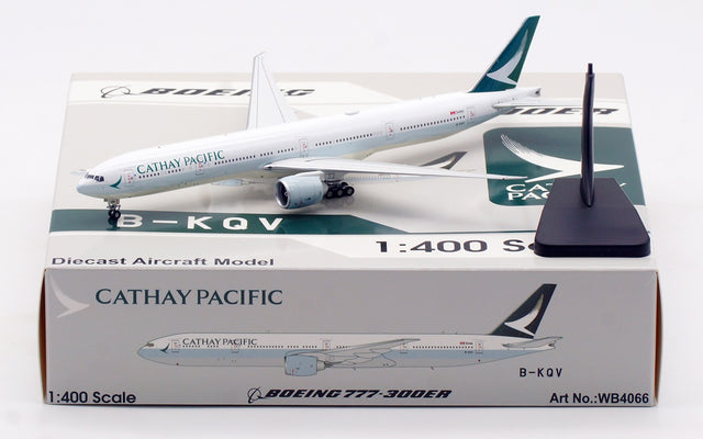 Aviation400 Cathay Pacific Boeing 777-367ER B-KQV (detachable gear) 1/400 Aircraft Scale Model