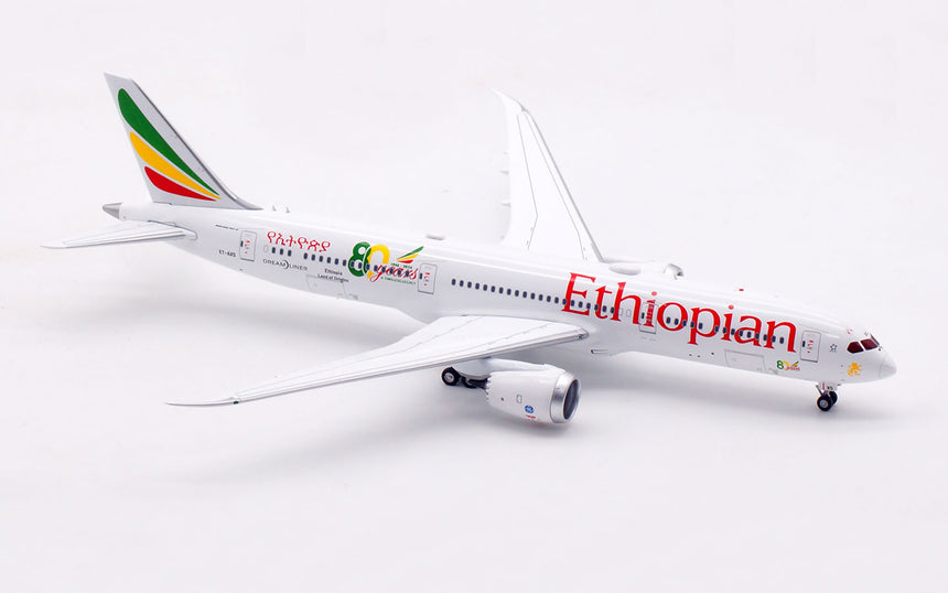Aviation400 Ethiopian Airlines Boeing 787-9 Dreamliner ET-AXS (detachable gear) 1/400 Aircraft Scale Model