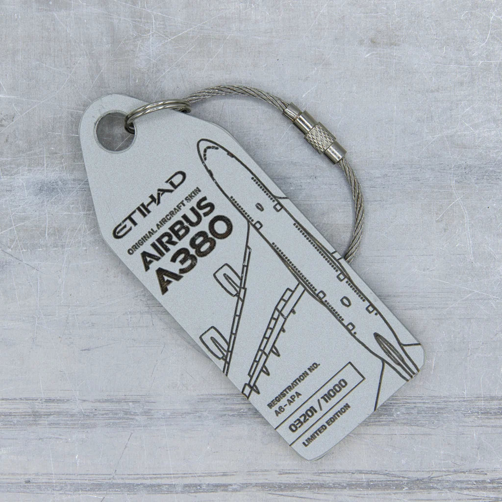 AviationTag Etihad Airbus A380 - A6-APA Glare Gray