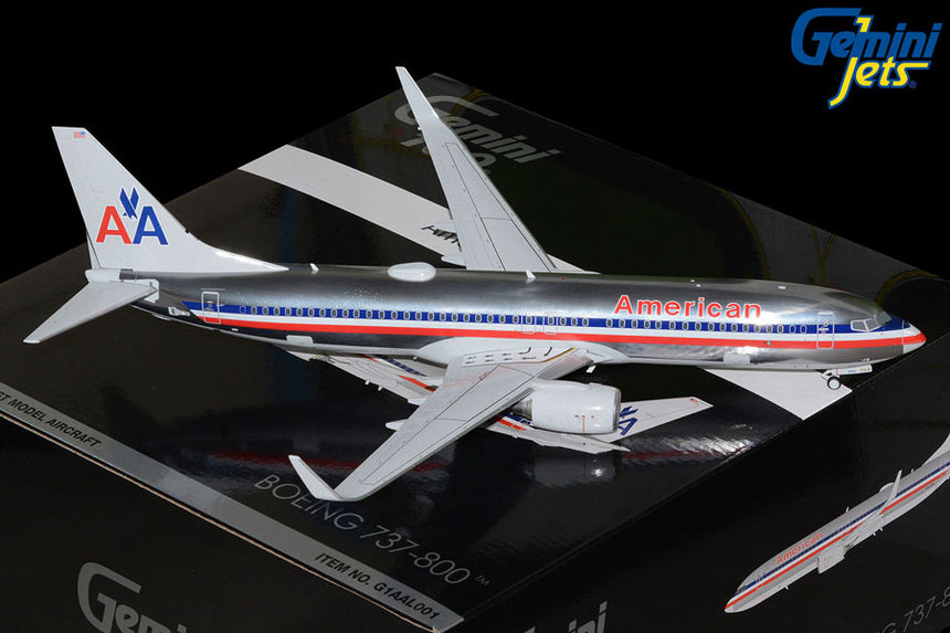 GeminiJets American Airlines Boeing B737-800W N921NN (Polished Livery) 1/100 Aircraft Scale Model