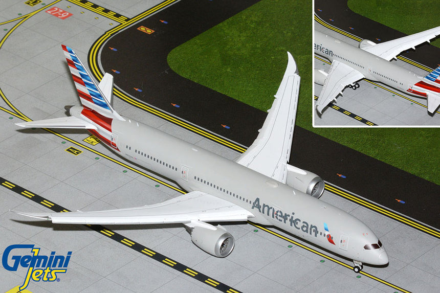 GeminiJets American Airlines B787-9 Flaps Down N836AA 1/200 Aircraft Scale Model