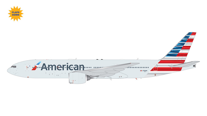 GeminiJets American Airlines Boeing B777-200ER N788AN (Flaps Down) 1/200 Aircraft Scale Model