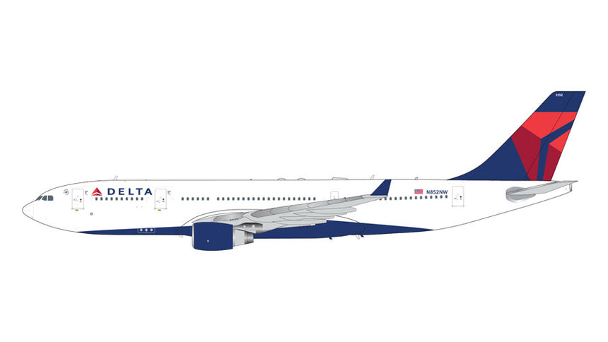 GeminiJets Delta Air Lines Airbus A330-200 N852NW 1/200 Scale