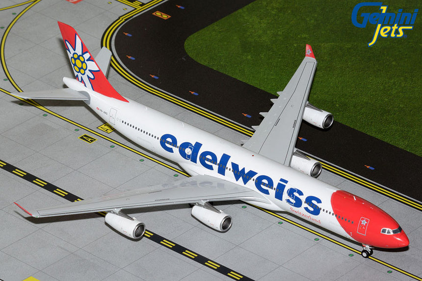 GeminiJets Edelweiss Air Airbus A340-300 HB-JMG 1/200 Scale