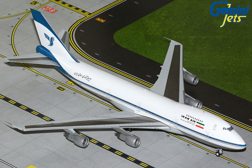 GeminiJets Iran Air Boeing 747-100B EP-IAM (polished belly) 1/200 Aircraft Scale Model