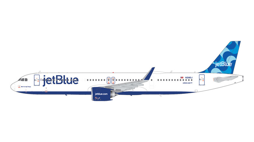 GeminiJets JetBlue Airways Airbus A321neo N2180J “Mint for Big Things” 1/200 Aircraft Scale Model