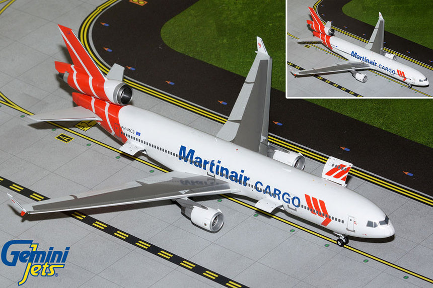 GeminiJets Martinair Cargo McDonnell Douglas MD-11CF PH-MCS (Interactive Series) 1/200 Scale