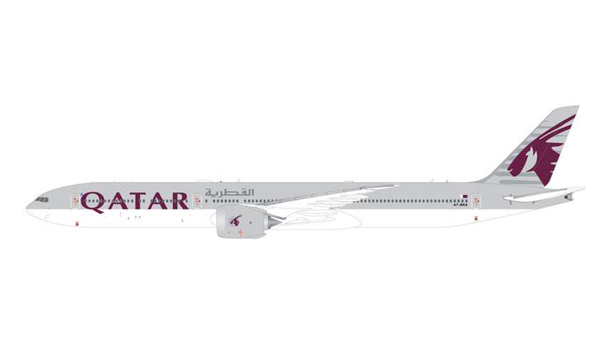 GeminiJets Qatar Airways Boeing B777-9 A7-BKA (with optional folded wingtips) 1/200 Aircraft Scale Model