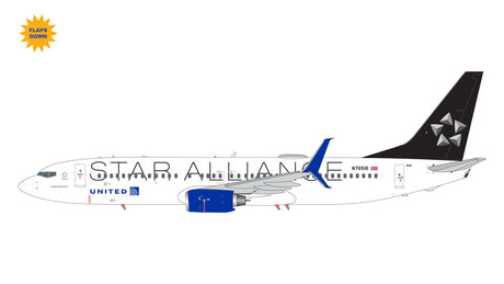 GeminiJets United Airlines Boeing B737-800W N76516 “Star Alliance” Livery (Flaps Down) 1/200 Scale