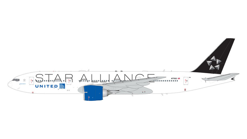 GeminiJets United Airlines Boeing B777-200ER N77022 “Star Alliance” livery 1/200 Aircraft Scale Model