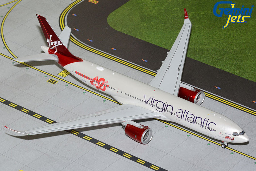 GeminiJets Virgin Atlantic Airways Airbus A330-900NEO G-VSRB 40th Anniversary” Logo 1/200 Aircraft Scale Model