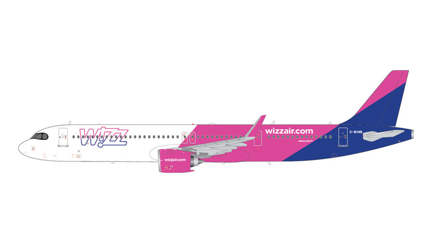 GeminiJets Wizz Air UK Airbus A321neo G-WUNB 1/200 Aircraft Scale Model