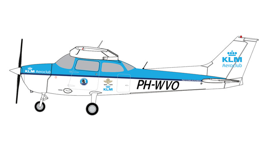 GeminiJets KLM Aeroclub Cessna 172P Skyhawk II PH-WVO 1/72 Aircraft Scale Model