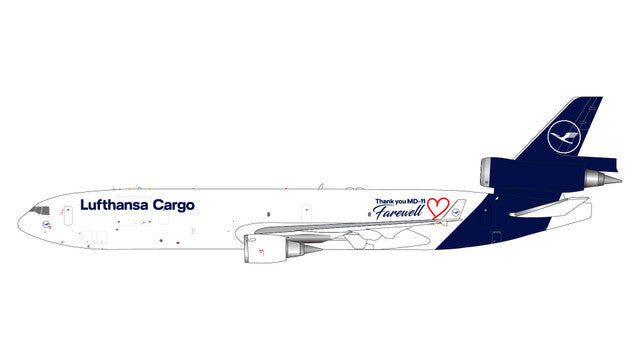GeminiJets Lufthansa Cargo MD-11F "Farewell MD-11" 1/400 Aircraft Scale Model